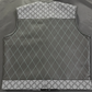 Gucci Canvas with Black Diamond Stitching Leather Vest