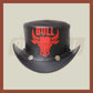 Leather Bull Style Nose Ring Five Cent Snap Bull Red Top Hat Headwear