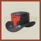 Leather Bull Style Nose Ring Five Cent Snap Bull Red Top Hat Headwear