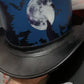 Halloween Wolf Night Black Leather Top Hat